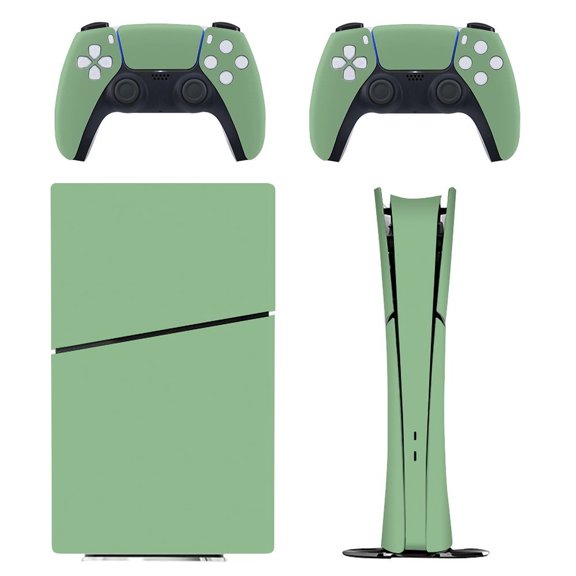 Skin Sticker for PS5 Slim / Pro / Standard Disc / Digital Edition Console and Controllers Decals for PlayStation 5 Dark Sea Green