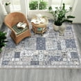 thumbnail image 4 of Geetinfly 8*10FT Area Rugs 8*10 Rug Washable Large Area Rug for Living Room Bedroom Rug Non Slip SoFT Area Rugs Patchwork Grey Rug Indoor Farmhouse Decor Floor Carpet Rug Gray-brown tone, 4 of 7