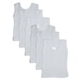 thumbnail image 1 of Bambini White Tank Top 6 Pack, 1 of 2