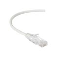 thumbnail image 1 of Black Box Slim-Net - Patch cable - RJ-45 (M) to RJ-45 (M) - 5 ft - UTP - CAT 6 - booted, molded, stranded - white, 1 of 3