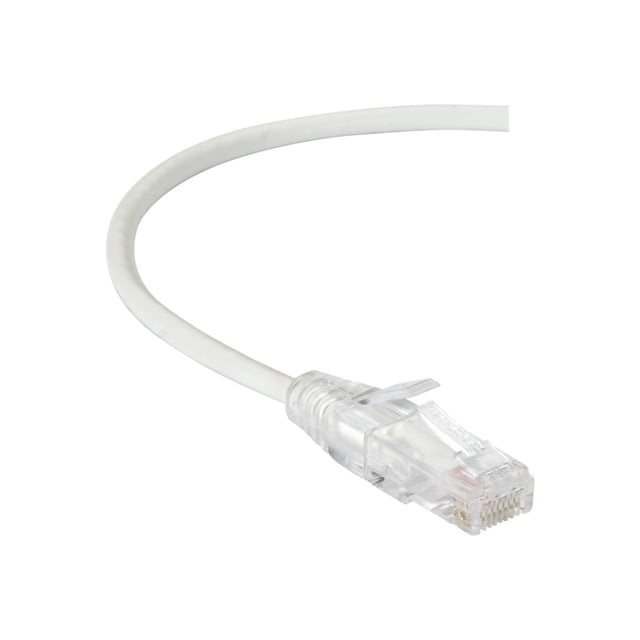 Black Box Slim-Net - Patch cable - RJ-45 (M) to RJ-45 (M) - 5 ft - UTP - CAT 6 - booted, molded, stranded - white