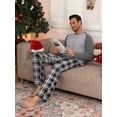 thumbnail image 7 of MINTREUS Men's Pajama Set Lightweight Sleepwear Long Sleeve Shirts and Bottoms Soft Comfy Pjs with Pockets, 7 of 7