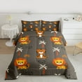 thumbnail image 2 of Homewish Kawaii Jungle Lion Bedding Comforter Set for Kids, Tropic Coconut Tree Twin Comforter Sets, Cute Animal Lover Reversible Bedding Set, Brown Luxury Bedroom Decor, 2 Pieces, 2 of 8