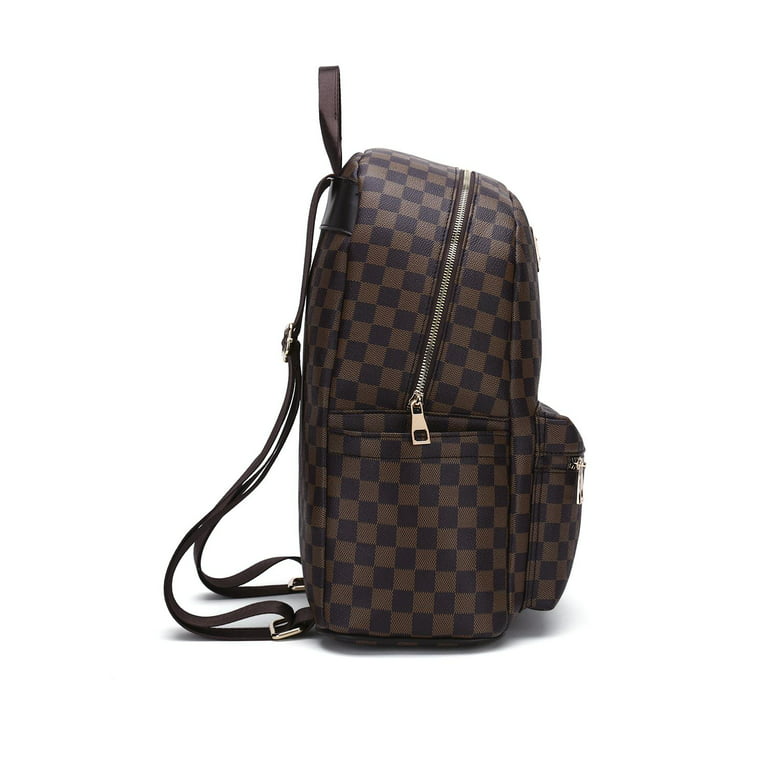 Classic Checkered Backpack/Purse