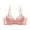 Pink PK36, variant on Brassiere for Women Underwear Woman Lace Gathered Bras Solid Color Comfy Thin Brassiere Ladies Loose Casual Wear Beige 38