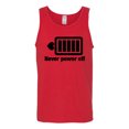 thumbnail image 2 of Cute Heart Never Power off Love Couple Gift Valentine's Day Mens Graphic Tank Top, Red, X-Large, 2 of 3