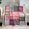 thumbnail image 6 of Mothers Day Blanket Gifts for Wife from Husband, to My Wife Blanket Birthday Gift Ideas Anniversary Romantic Gifts for Her Women, Birthday Gifts for Wife, Wife Gifts 60x50 Inches, 6 of 6