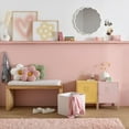 thumbnail image 2 of Bouclair Pink Metal Locker Side Table, 2 of 10