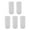 White, variant on Homerr Silicone Bottle Cover 5Pcs Bottle Cover Reusable Stretchable Silicone Bottle Protector Leak-proof Bottle Holder for Travel Essentials Leak-proof Toiletry Cover