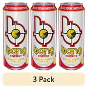 (3 pack) BANG Energy Drink, Black Cherry Vanilla, 16 fl oz, Can