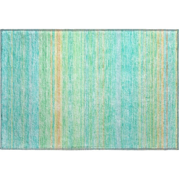 Dalyn Rugs Premium Machine Washable Mayfield AMF979 Aqua 1'8" x 2'6" Rug