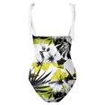thumbnail image 4 of WILLBEST Robe Corset pour Femmes Formelle Femmes Col en V Maillot de Bain Imprimé Fleur Jupe Tablier Ensembles Bikini, 4 of 5