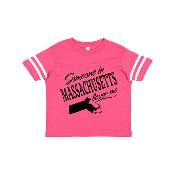 Inktastic Someone in Massachusetts Loves Me Boys or Girls Toddler T-Shirt
