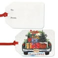 thumbnail image 4 of Current Trucks & Trailers To/From Gift Tags - 4 Designs, Holiday Gift Wrapping, Ribbon Included, Set of 16, 4 of 4