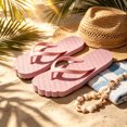 thumbnail image 5 of Qingpeng Womens Lug Sole Thong Sandals Textured Thick Footbed Wide V Strap Comfy Cushioned Summer Lounge Flip Flops, 5 of 6