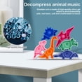 thumbnail image 3 of 6pcs Dinosaur Stacking Toys Silicone Dinosaur Balance Blocks BPA-free Early Educational Stacking Animal Toys Interactive Animal Stacker Set for Kids Ages 3+, 3 of 8