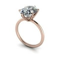 thumbnail image 2 of 2.00 Ct Stunning Solitaire Oval Diamond Wedding Rings for Women Solid 14K Rose Gold, 2 of 6
