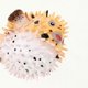thumbnail image 4 of Realistic Pufferfish Toy Pufferfish Toy Puffer Fish Action Figure Real Blowfish Toy Display DIY Craft Decor for Kids, 4 of 4