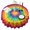 Colorful Rainbow Tie, variant on Rainbow Tie Dye Mandala Pattern Round Tablecloth 60"x60",Wrinkle Wipeable Table Cloth for Kitchen Dining Room Picnic Patio Party