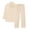Beige, variant on Plus Size Womens Clothes Kelon Women Summer Cotton Linen Long Sets 2 Piece Long Top Lounge Beach Vacation Two Piece Outfits, 2XL