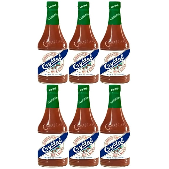 Louisiana Pure Hot Sauce Value Pack| 6 Oz Bottle | Pack of 6