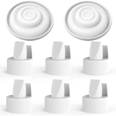 [6-Count] Papablic New Duckbill Valves for Spectra and Medela, Replaceable Duckbill Valves for Spectra S1 Spectra S2 valves and Medela Pump in Style, BPA/DEHP Free