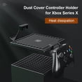 thumbnail image 3 of Para Xbox Series X Consola ABS Cubierta antipolvo con controlador Soporte para colgar auriculares, 3 of 9