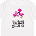 thumbnail image 4 of Inktastic My Great Grandma Loves me with Two Flamingos Boys or Girls Long Sleeve Toddler T-Shirt, 4 of 5