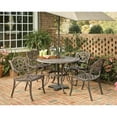 thumbnail image 2 of Bowery Hill Traditional Brown Aluminum Outdoor Dining Table, 2 of 3