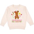 thumbnail image 2 of Inktastic Promoted to Sister with Christmas Reindeer Toddler Sweatshirt, 2 of 4