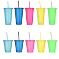 thumbnail image 1 of Lot de 5 Gobelets d'Eau Pailletés Réutilisables avec Couvercle à Paille 480/700 ml Gobelet d'Extérieur avec Paille Bouteilles d'Eau - Jxlgv, 1 of 2
