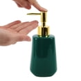 thumbnail image 3 of Unique Bargains 1 Pc Simple Cone Shape Soap Pump Dispenser for Bathroom Hotel 300ml Green, 3 of 6