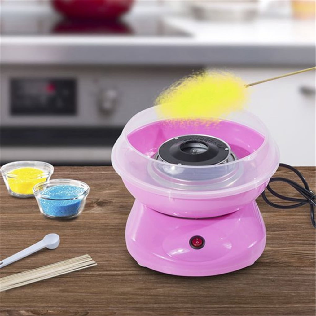 Kacsoo Cotton Candy Machine Household Mini Kids Handmade Cotton Candy Floss Maker Sweets for Birthday Party Gift,White 