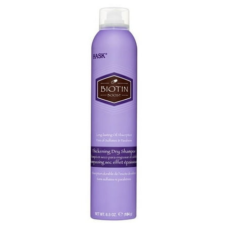 Hask Biotin Boost Long-Lasting Oil Absorption Thickening Dry Shampoo, 6.5 oz, 3 Pack