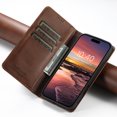 thumbnail image 5 of Case for iPhone 16 Plus, Leather Wallet Case with Kickstand RFID Blocking Credit Card Holder Magnetic Closure Shockproof Case Compatible with iPhone 16 Plus, Brown, 5 of 7