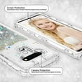 thumbnail image 4 of LG Stylo 6 / Stylo 6 Plus Case, Clear Glitter Sparkle Flowing Liquid Shockproof Protective Case - Clear, 4 of 6