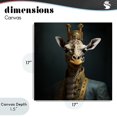 thumbnail image 4 of Stupell Industries Art Deco Giraffe Gaze in Regal Crown Canvas Art, 17 x 17, by Lazar Studio, 4 of 8