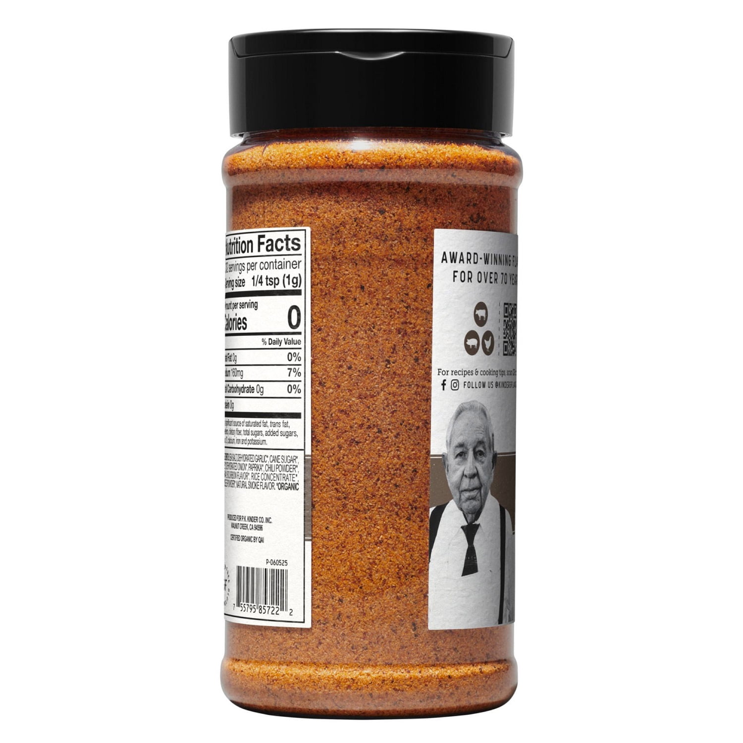 Kinder's Organic Bourbon Steak Seasoning, 12.4 Ounce
