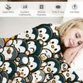 thumbnail image 3 of COMIO Cute Penguin Greeting Flannel Blanket Super Soft Cozy Plush Blankets Lightweight Throw Blanket for Couch Sofa Bed, 3 of 6