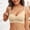 Khaki, variant on Women's Sports Bra Solid Color Full Coverage No Underwire Bralette Push Up Seamless Soft Daily Wear Bra 30A, Pink
