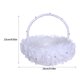 thumbnail image 3 of Sonducket Cesta ligera para flores de novia, cesta para llevar flores con elegancia y estilo, cesta para flores de boda Ropa, zapatos y accesorios Miscelánea Blanco, 3 of 6