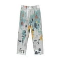 thumbnail image 4 of Balery Men'S The World Map With Cartoon Animals Pants,Sleepwear Pants,Pajama Pants,Pj Bottoms Drawstring And Pockets-Xx-Large, 4 of 9