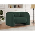 thumbnail image 2 of Meridian Furniture Emory Green Boucle Fabric Chair, 2 of 17
