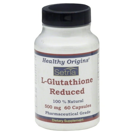 Healthy Origins Setria L-Glutathione Reduced - 500 Mg - 60 (Best Whitening Glutathione Capsule)