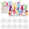 thumbnail image 1 of 12 Sets Jump Theme Party Invitations Fun And Unique Birthday Invite Cards With Envelopes For Boys And Girls Kids Parties And Celebrations, 1 of 8