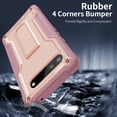 thumbnail image 3 of ExoGuard For Google Pixel 6A Case, Phone Case with Screen Protector and Kickstand (Pink), 3 of 8