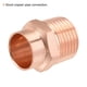 thumbnail image 5 of Adaptadores macho de cobre Uxcell con rosca reductora para tuberías domésticas de construcción 5/8 pulgadas a NPT1/2 2, 5 of 6
