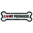 thumbnail image 1 of Giant Size!!! Dog Bone Magnet: I Love My Pekingese | Cars, Trucks, Refrigerators, 1 of 1