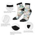 thumbnail image 5 of Fuzoiu Fairy Flower Print Adult Socks, Crew Moisture-wicking Socks, Unisex Cushion Crew Socks,Casual Sports Ankle Socks, 5 of 7