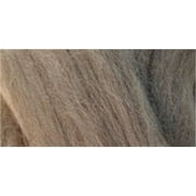 Natural Wool Roving .3oz-Oatmeal, Pk 3, Clover